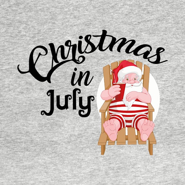 Summer Christmas Santa Funny Gift by macshoptee